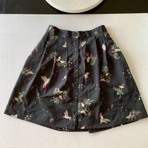 Black print skirt